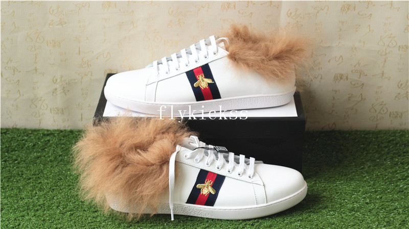 GC Ace Embroidered Bee Fur-Lined Sneaker